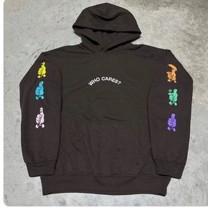 rex orange county who cares sweatshirt brown hoodie